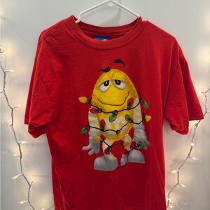 M&M'S Red Tee with Yellow Character Design